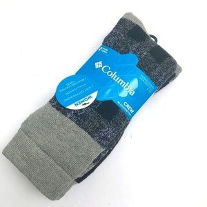 COLUMBIA Full Cushion Moisture Control Crew Socks 2-Pack NWT